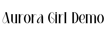 Aurora Girl Demo Font Image