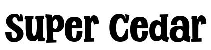 Super Cedar Font Image