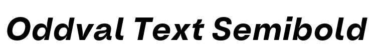 Oddval Text Semibold Font Image
