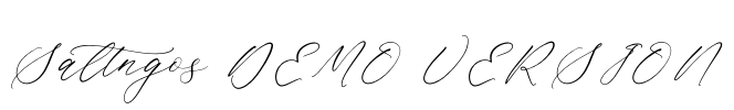 Saltngos DEMO VERSION Font Image