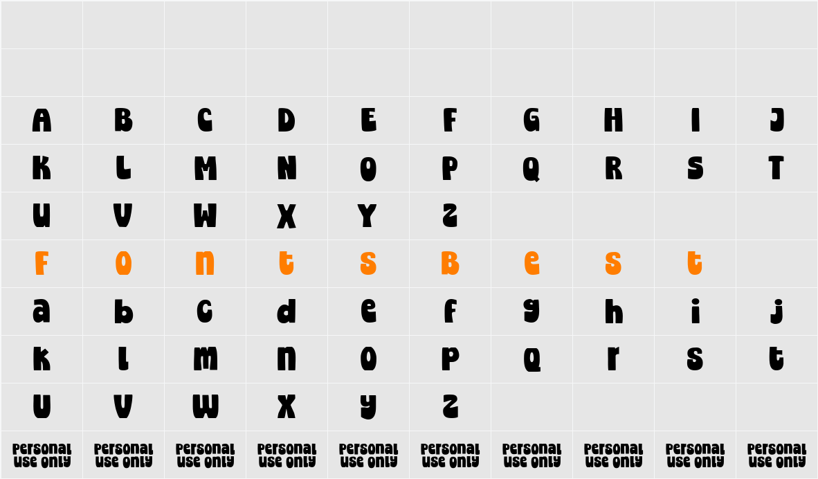 Super Raven Character Map