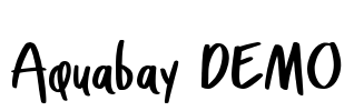 Aquabay DEMO Font Image