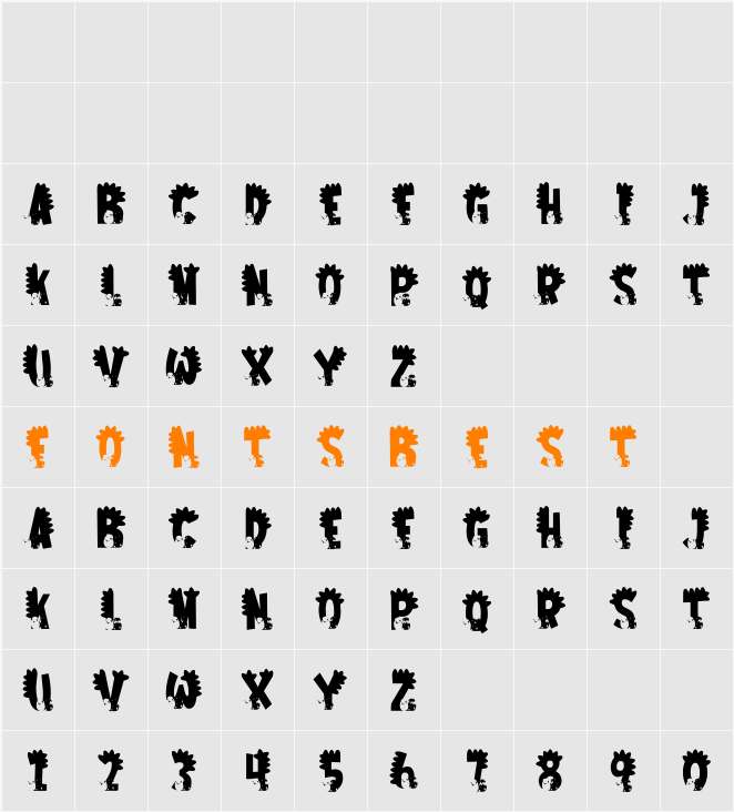 Dino Child Character Map
