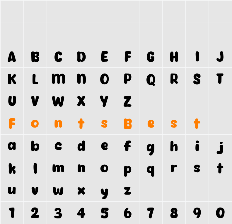 Eazy Chat Character Map