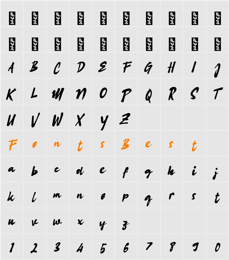 L Lumintu Character Map