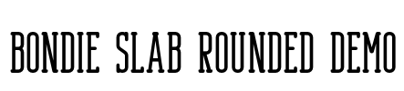 Bondie Slab Rounded Demo Font Image