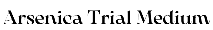 Arsenica Trial Medium Font Image
