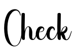 Check Font Image