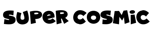 Super Cosmic Font Image