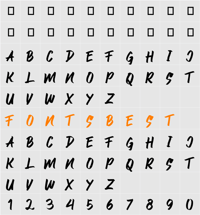 CARVAJAL Character Map