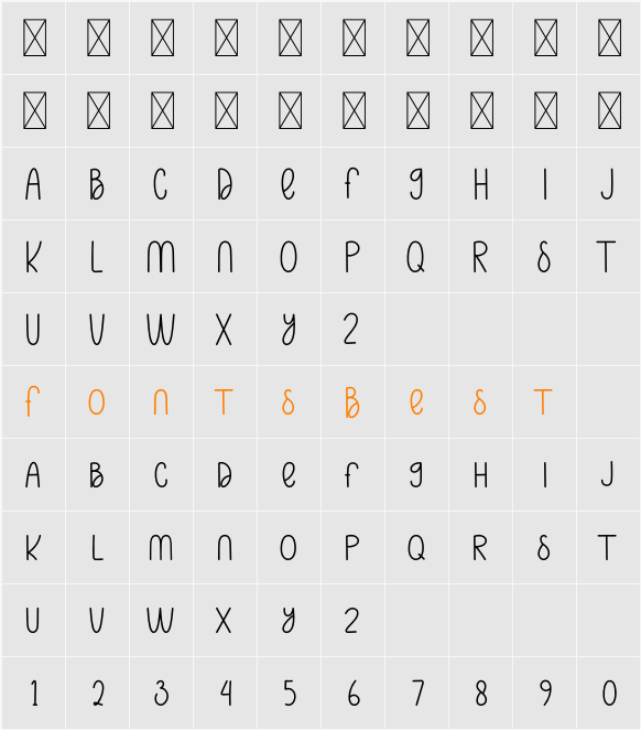 Laughing Happily Character Map