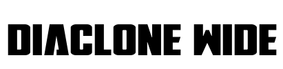 DiaClone Wide Font Image