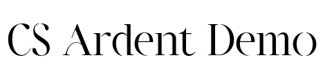 CS Ardent Demo Font Image