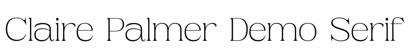 Claire Palmer Demo Serif Font Image