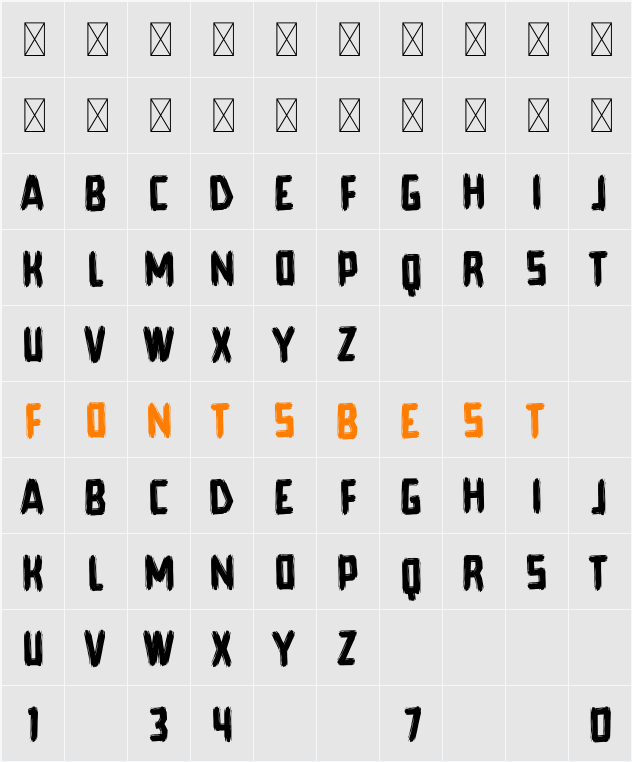 Deanicked Character Map