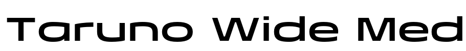 Taruno Wide Med Font Image