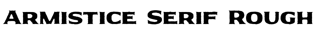 Armistice Serif Rough Font Image