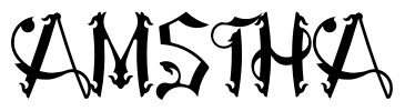 AMSTHA Font Image