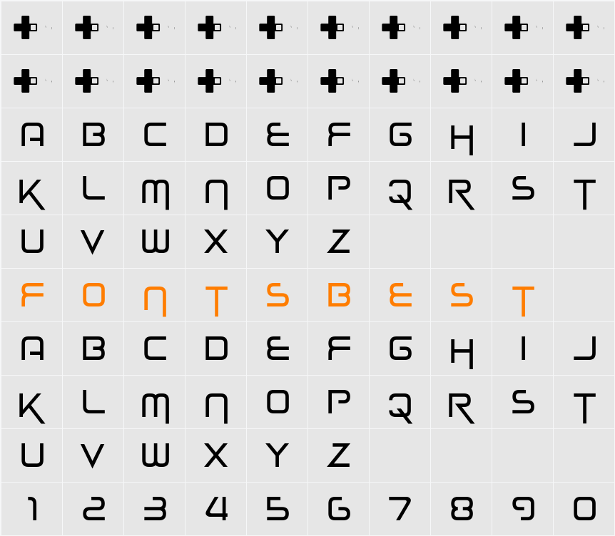 Bees Chubees Character Map