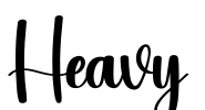 Heavy Font Image