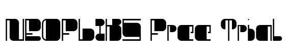 NEOFLIKS Free Trial Font Image