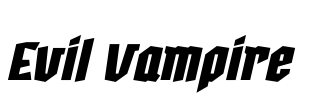 Evil Vampire Font Image