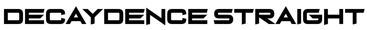 Decaydence Straight Font Image