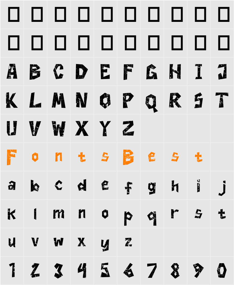 Beldgo Character Map