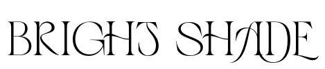 Bright shade Font Image