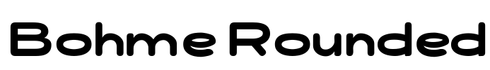 Bohme Rounded Font Image