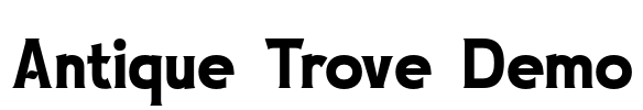 Antique Trove Demo Font Image