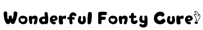 Wonderful Fonty Cure! Font Image