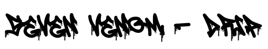 Seven Venom - Drip Font Image