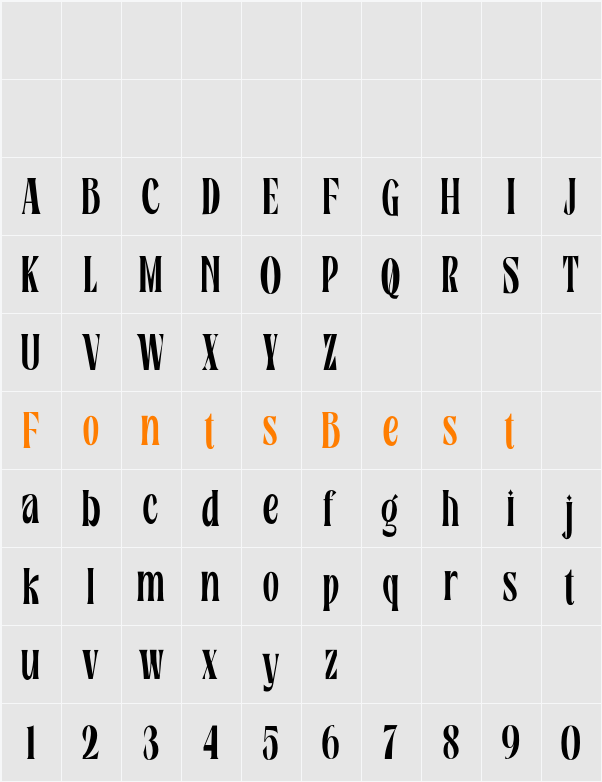 Rosamila Cond Character Map