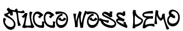 Stucco Wose DEMO Font Image