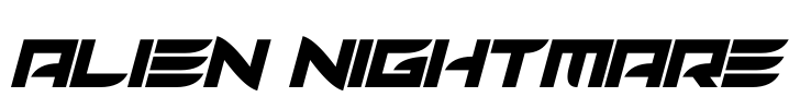 Alien Nightmare Font Image