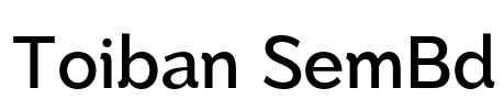 Toiban SemBd Font Image