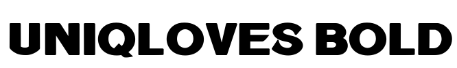 Uniqloves Bold Font Image