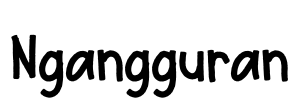 Ngangguran Font Image