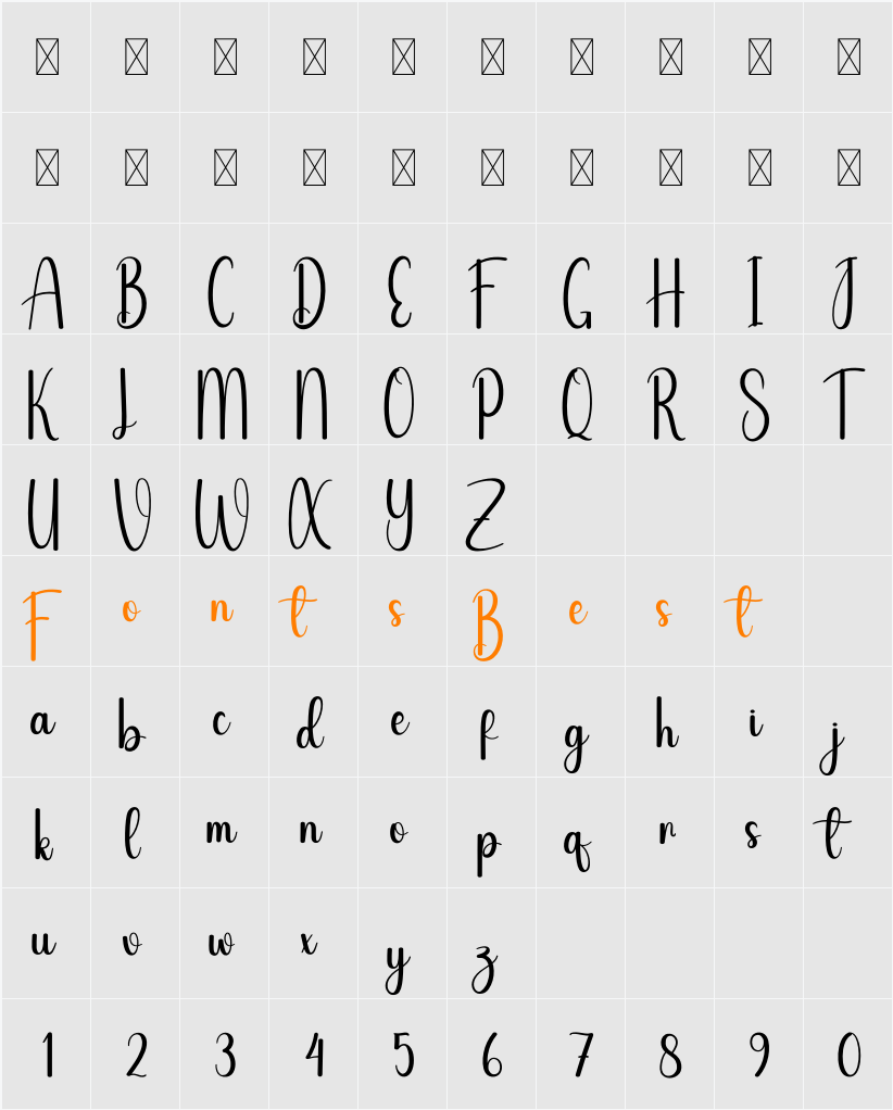 Degrade Character Map