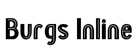 Burgs Inline Font Image