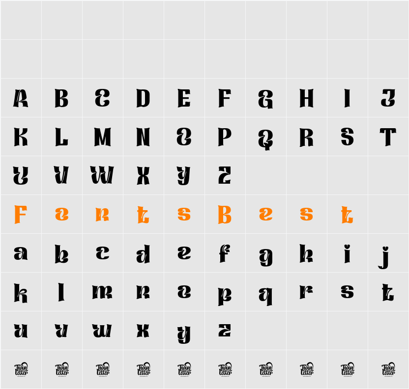 Qafidut Character Map