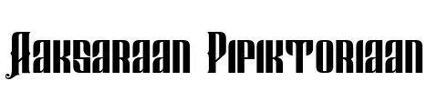 Aaksaraan Pipiktoriaan Font Image