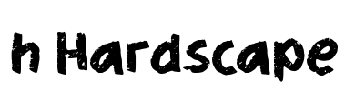 h Hardscape Font Image