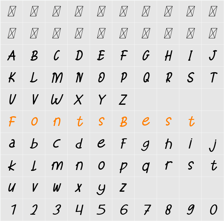 Xoana Rush Character Map