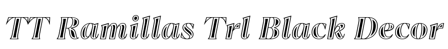 TT Ramillas Trl Black Decor Font Image