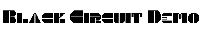 Black Circuit Demo Font Image