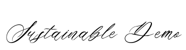 Sustainable Demo Font Image