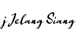 j Jelang Siang Font Image