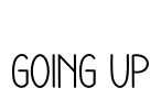 Going Up Font Image